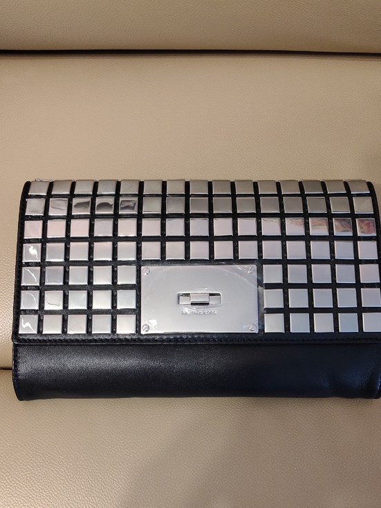 NWT MK MICHAEL KORS NATALIA TILE CLUTCH - Picture 6 of 8